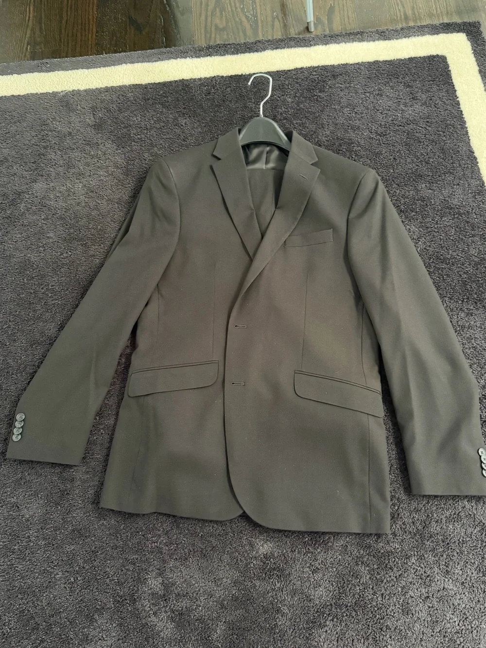 Kenneth Cole Black Single-Breasted Suit